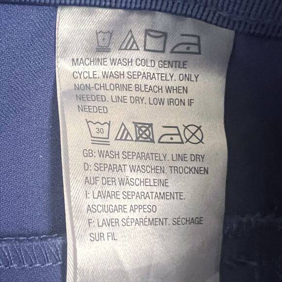 Isaac Mizrahi Live! 24/7 Stretch Pants with Crochet Hem Periwinkle Blue Size 16 - Picture 7 of 7